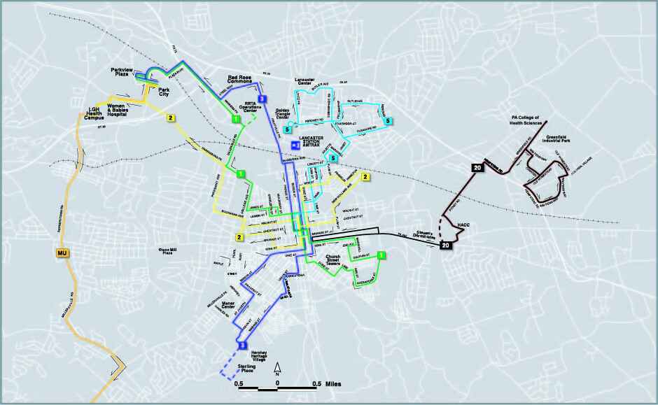 Lancaster City Map