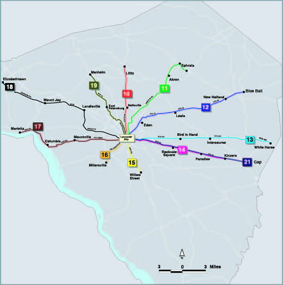 Lancaster County Map